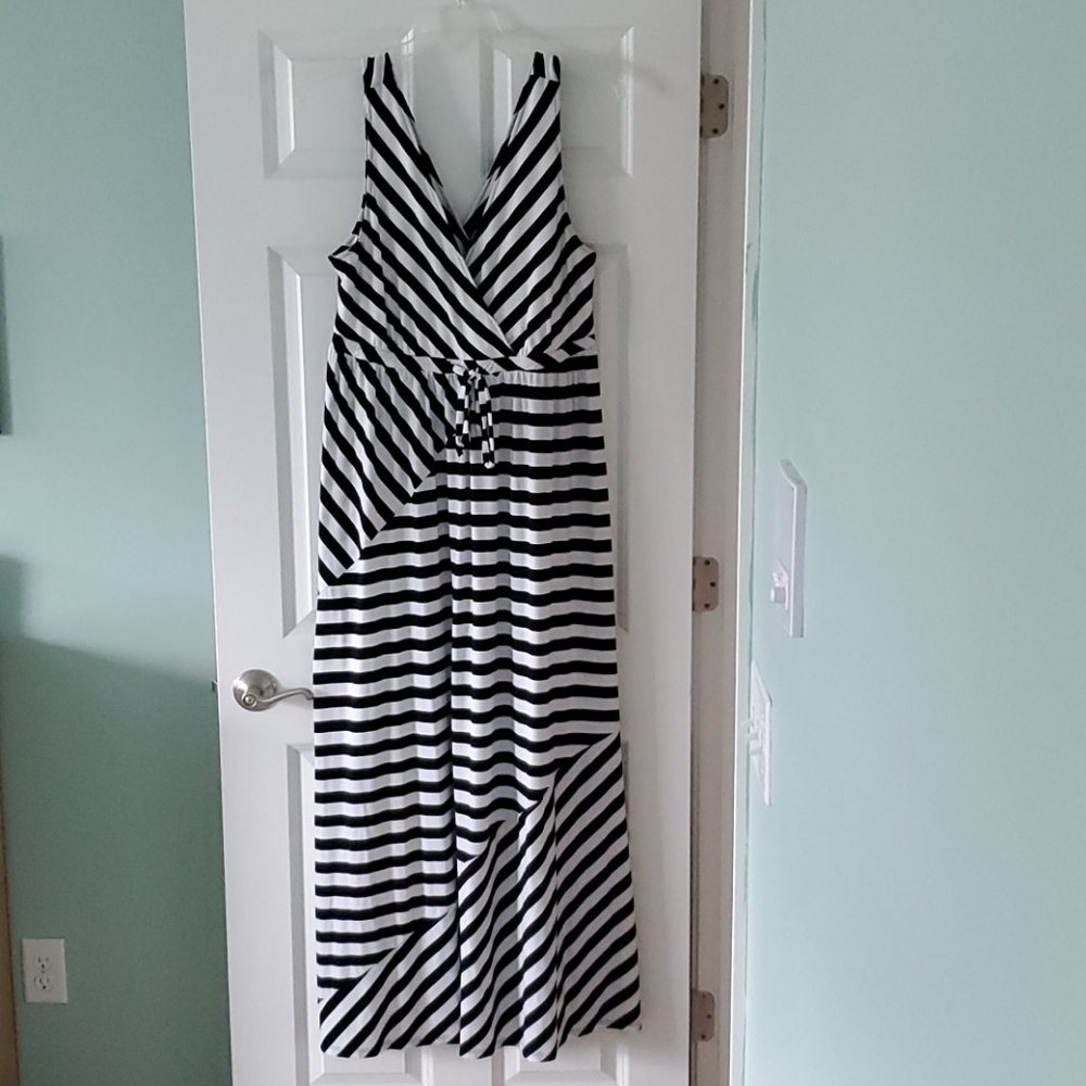 Striped maxi dress